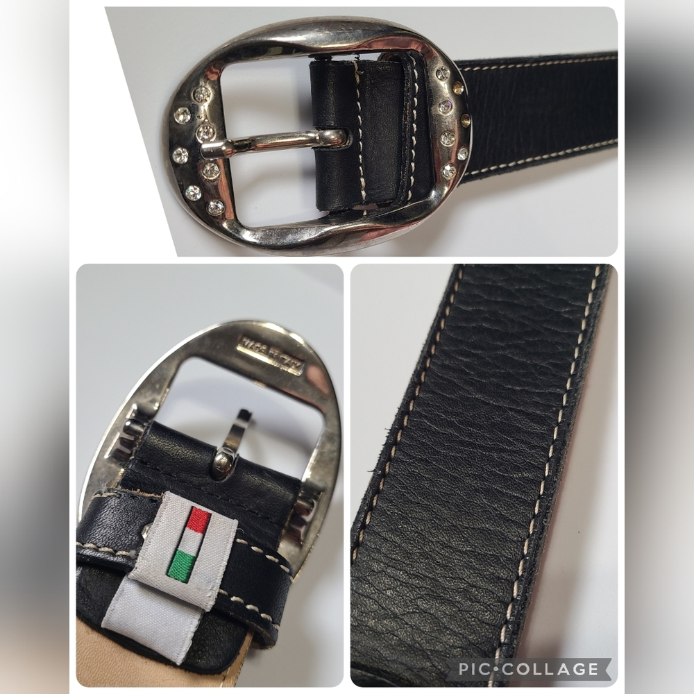 the tailored Sportsman xs genuine leather made in italy Black Leather Belt ITALY
